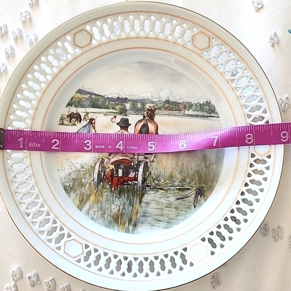 Denmark/ Danish Carl Larsson Plate Collection "The Harvest" limited edition! - Picture 6 of 7